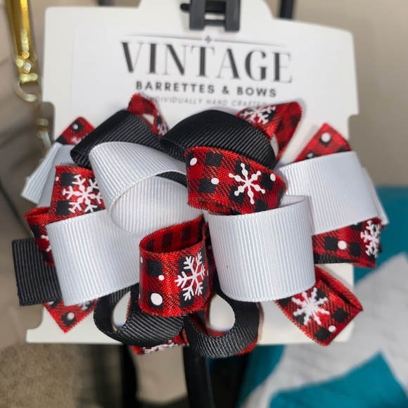 🎅🏻 BOGO!!!! 2 For 1 Thru 12-19!!! Handmade Vintage 80s Christmas Loop HairBows - Picture 11 of 11